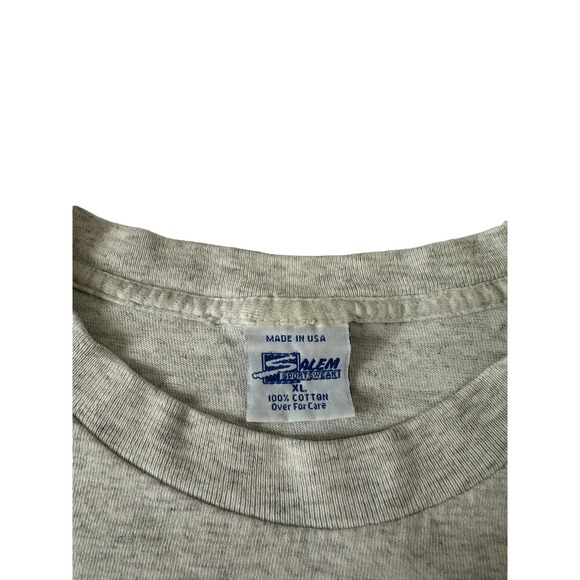 Vintage 90s 1991 Chicago Bulls World NBA Champs XL Gray Single Stitched Shirt - Picture 4 of 6